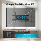 Full Motion Tv Wall Mount For 37-85 Inch Tvs  Hold Up To 132lbs  Max Vesa 600x40