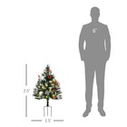 2 Pack 2 5ft Prelit Artificial Christmas Tree Outdoors W  70 Tips Led Light