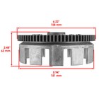 Clutch Basket And Friction Plates Kit For Kawasaki Bayou 300 Klf300-c 1989-2005