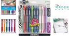 Ballpoint Pen Mechanical Pencil Set 1mm Medium Point Assorted Ink Hb Graphite