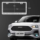 License Plate Frame 2 Packs Rhinestone Sparkle License Plate Holder Black