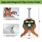 Upgraded Pipe Center Finder  Y-shape Base With Fully Embedded Magnets