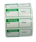 350 Labels 1-1 2  X 5 8  Green Calibration Tested Quality Control Stickers
