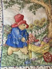 Vintage Paddington Bear Gardening Quilt Crib Cover 45  X 36  Collector Nojo Htf