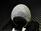 Unisex  Pinky Wedding Ring 14k Two-tone Gold Finish Round Cut White Moissanite