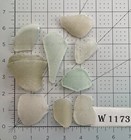 W 1173 Genuine Surf Tumbled Sea Glass some Exceptional Pieces Of Glass
