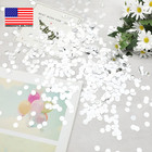 Silver Confetti 10mm Confetti Circles For Party Wedding Decoration 3000 Pcs             