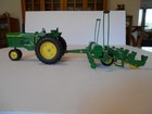 Vintage 1969 Ertl 1 16 John Deere 3020 Nf Tractor W 1970 Jd 495 Planter  Used