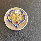 Vintage Small Elks Lodge Bpoe  Gold Pin tie Tack -elk Head With Enamel Clock