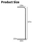 Tbtfw 67 Inch High Hanging Bird Cage Black  Without Storage Rack  Black