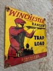 Winchester Ranger Trap Load Porcelain Sign 1949 Advertisement Not A Repop