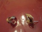 14k Yellow Gold Polished Stud Earrings Stepped On 1 From O neils No Backs