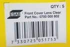 Esab 0700000802 Sentinel Front Cover Welding Lens  Clear 5 Pk  New In Package