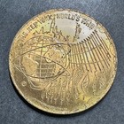 1964 1965 New York Worlds Fair Unisphere Peace Medal Morley Studios Vintage
