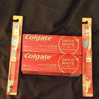 Colgate Optic White Stain Fighter Teeth Whitening Toothpaste Clean Mint 3 4 Oz