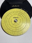 Vintage Pickett Circular Slide Rule Model 109-es With Leather Case