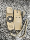 Vintage 1984s Western Electric Trimline Rotary Desk Telephone - Beige - Untested