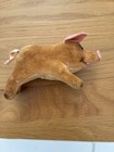 Vintage Steiff Pig Jolanthe Mohair Velvent Blue Glass Eyes No Tag