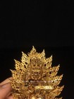 3 9 antique Old Tibet Buddhism Bronze Gilt Mahakala Wrathful Deity Buddha Statue