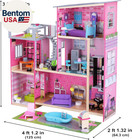 Kidkraft Uptown Wooden Modern Dollhouse With Lights   Sounds  Pool And  Accessor