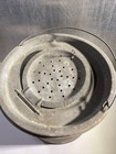 Vintage Falls City Galvanized Minnow Bucket Two Piece With Wooden Handle
