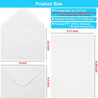 56 Pack Blank Cards And Envelopes 4 2 X 6 0 Inches  White Blank Note Cards Greet