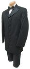 New Men s Black Tuxedo Jacket Coat 7 Button Satin Lapel Formal Wedding Mason 40r