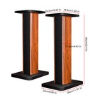 35 4  wood Bookshelf Speaker Stands Studio Monitor Speaker Stand Column  Pair