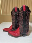 Tony Lama Lizard Ruby Skins Western Cowboy Boots Women   s Us Size 7