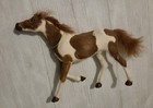 Real Fur Taxidermy Brown White Horse Collectible Vintage