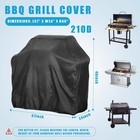 210d Bbq Gas Grill Cover 57 In Barbecue Waterproof Outdoor Heavy Duty Protection
