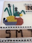 Handmade Duck Perpetual Calendar In Plastic Canvas Pattern Vintage Retro
