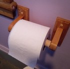 Spring-loaded Bathroom Toilet Paper Holder Wall Mount Rod 5-inch Pack Of 1 Wood
