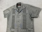 Guayaberas Yucatecas Shirt Mens Xl Satin Cuban Mexican Embroidered Pockets Seda