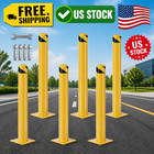 6pcs 42 Inch Steel Safety 4 5 Inch Diameter Removable Bollard Posts Bollards 