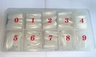 500pcs Clear Fake Nails Full Cover Tips Boxed Set Mixed Sizes 0-9 Manicure