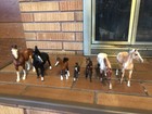 Lot Of 27 Vintage Horses Riders   Saddles Breyer  Schleich And More 