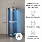  Diane Glass Sterilizing Jar     Disinfectant Container For Salon Barber Shop 