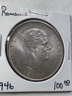 1946 Romania 100 000 Lei Large Silver Coin
