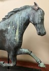 1890   s Copper Weathervane Horse Incredible Natural Surface  project Or Decor