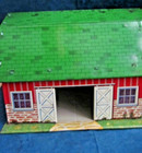 Vintage 1950 s Lazy-day Farm Tin Toy Barn From Marx