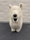 Vintage Dakin Realistic White Husky Dog Stuffed Animal Plush Samoyed 1970s Large