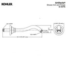 Kohler K-72775-sn Artifacts Showerarm And Flange - Vibrant Polished Nickel