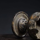 6 7  China Antique Qing Dynasty Bronze Gilt Hollow Out Mountain Incense Burner