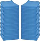 Bag Of 50 Huck Cleaning Towels - 14 X 24 Cotton Reusable Blue Drying Cloth Rags