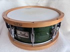 Pearl Maple Shell Snare Drum 14  Yamaha Vintage Wood Hoops Tama Bell Brass Jpn