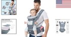 Stylish Ergonomic Baby Carrier For Men   Women - 6 Carrying Positions Available