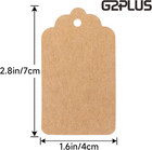 100pcs Kraft Paper Gift Tags With String Blank Hanging Labels Diy Craft Tags