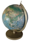Vintage Rand Mcnally World Semi Meridian Topographical 12  Globe 4993 In Box