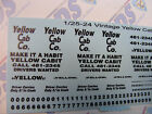 Yellow Cab Co  1 25-24 Water Slide Decals Vintage  70  Markings For Model Cars